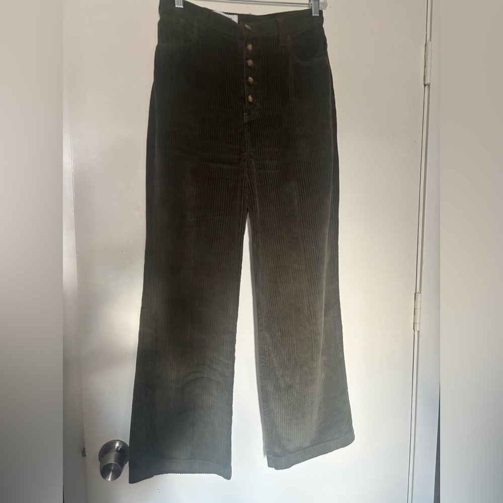 Reformation Olive Corduroy Jeans